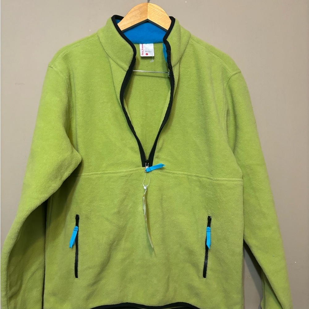 Hanna Andersson Green Zip Up Sweater
